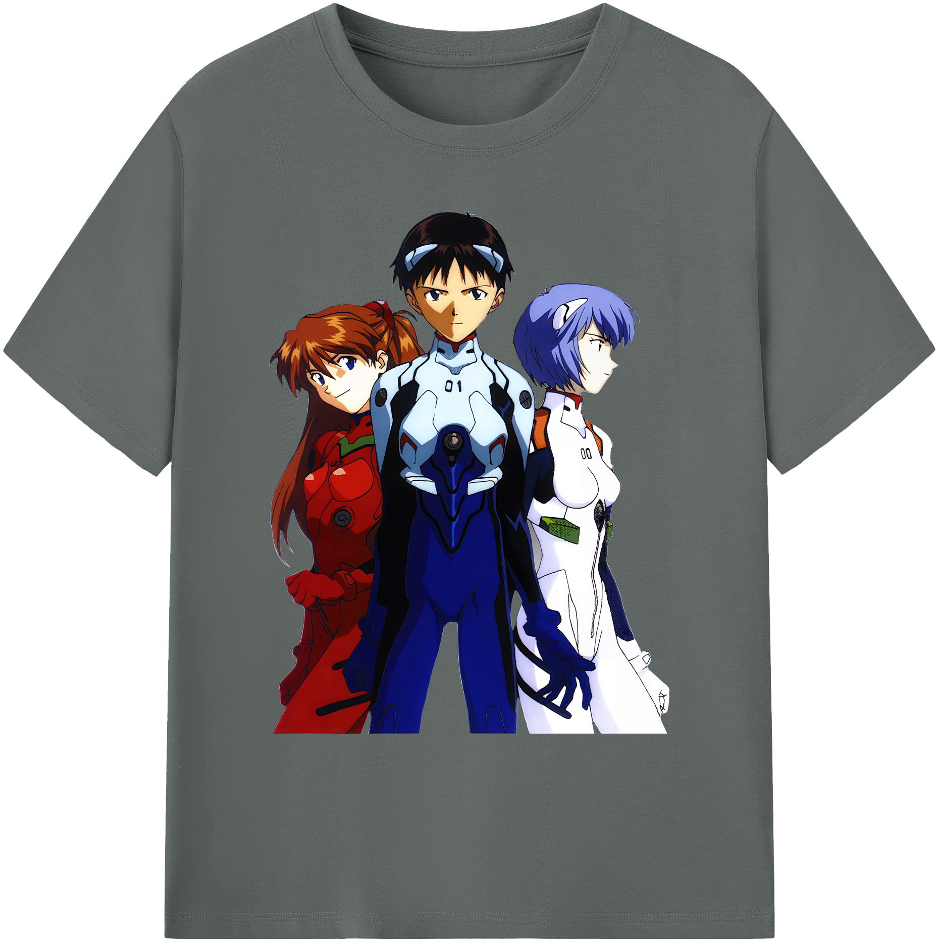 （画像用） EVA 新世紀エヴァンゲリオン 綿100％ メンズ半袖Tシャツ｜肌触りやわらか＆通気性
